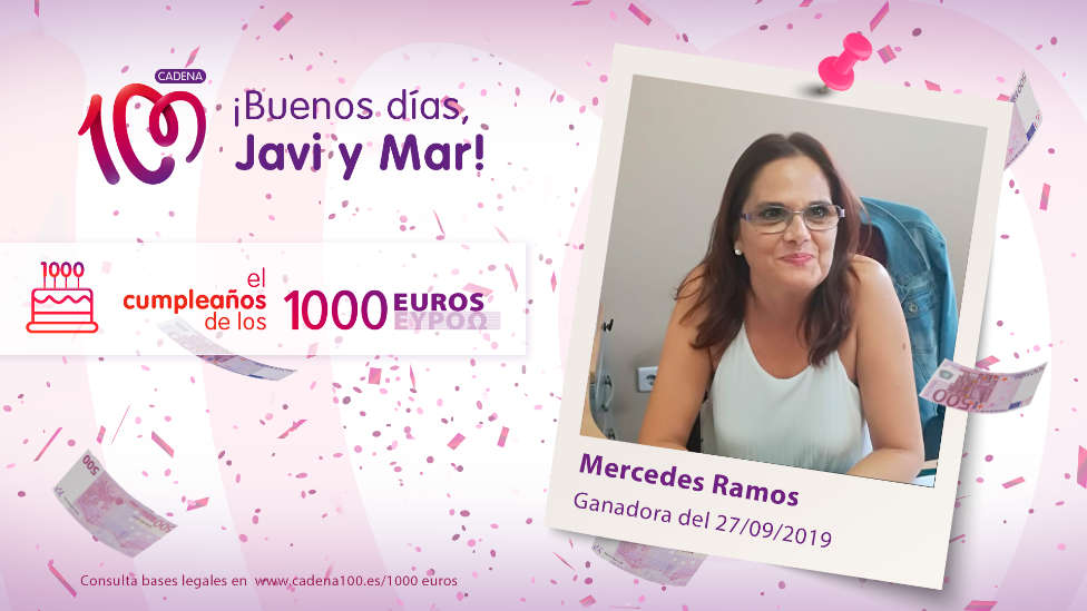 ¡Mercedes Ramos es la ganadora de 1.000 euros!