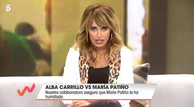 El 'zasca' de Emma García a Alba Carrillo en 'Viva la vida' para defender a María Patiño