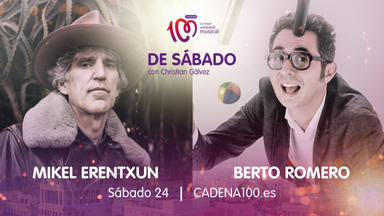 Mikel Erentxun y Berto Romero son los invitados a la fiesta ‘De Sábado con Christian Gálvez’