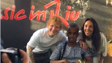 Ed Sheeran y el encuentro con Mamadu, un fan, en el 'backstage' de Rock in Rio Lisboa