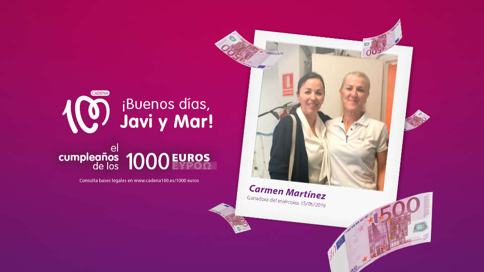 ¡Carmen Martínez ha ganado 1.000 euros!