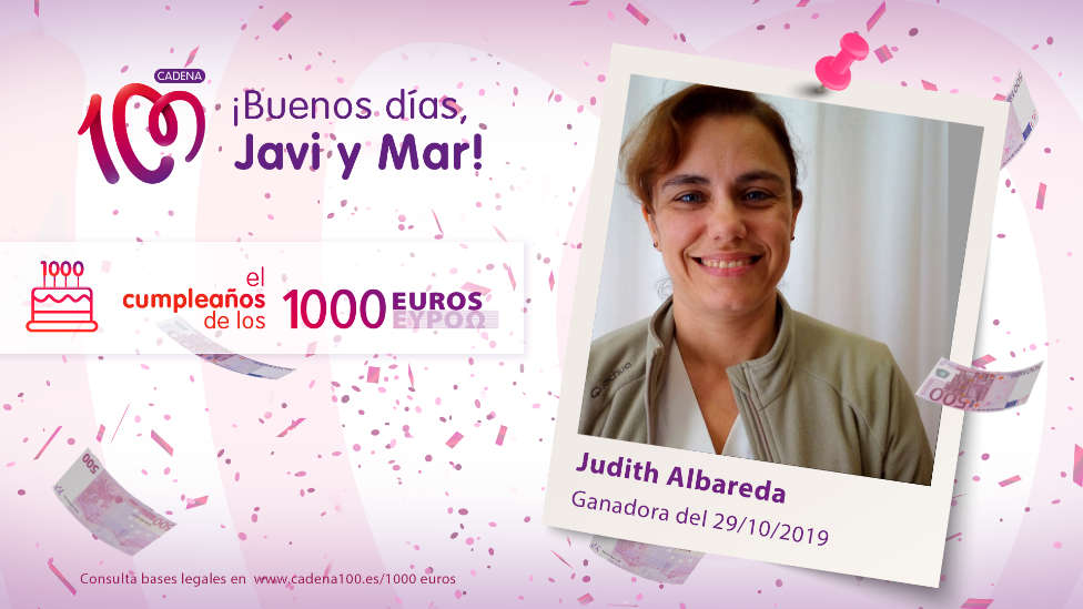 ¡Judith Albareda ha ganado 1.000 euros!