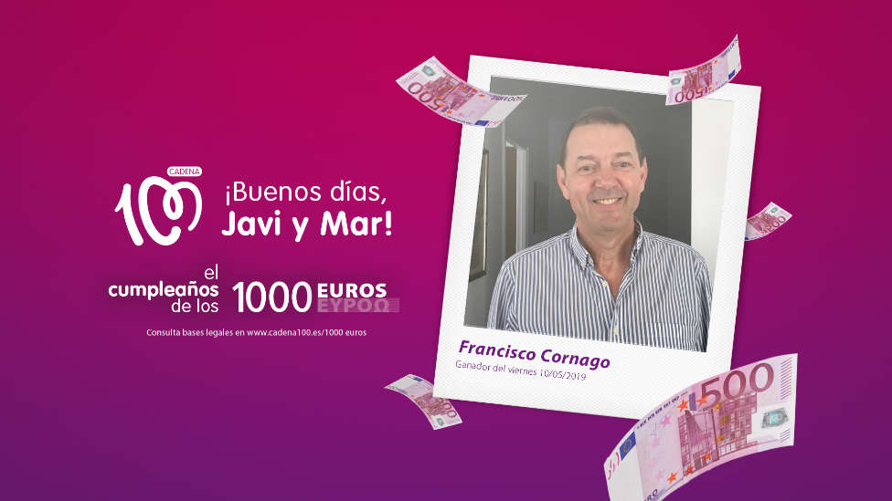 ¡Francisco Cornago es el ganador de 1.000 euros!