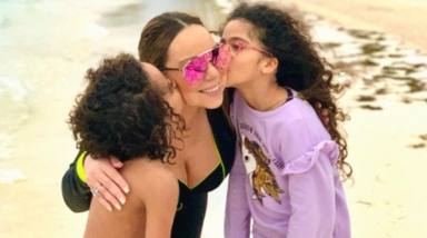 Mariah Carey comparte una tierna foto con sus hijos