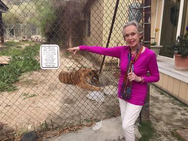 Tippi Hedren vive con 14 leones y tigres