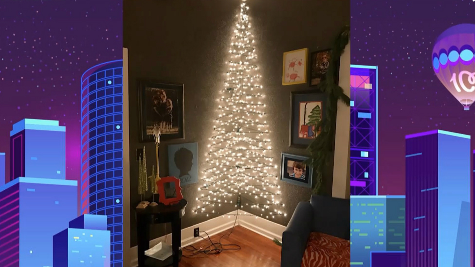 Los tres trucos para tener un original árbol de navidad si tu salón es pequeño