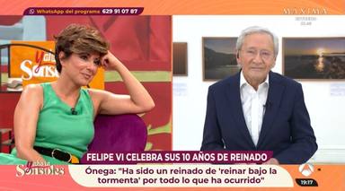 Fernando Ónega saca los colores a su hija Sonsoles Ónega en directo