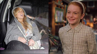 La comparativa que jamás quiso ver Lindsay Lohan, de estrella infantil a la decadencia