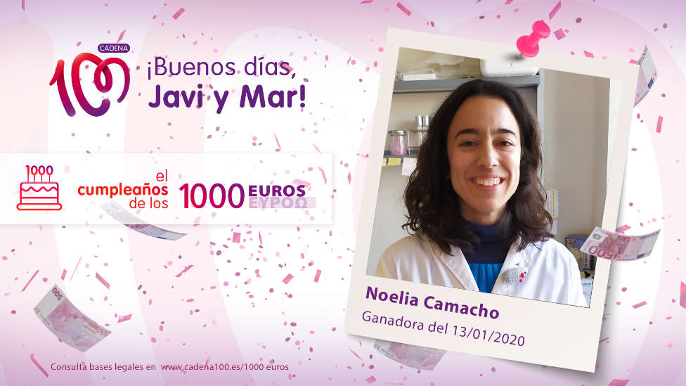 ¡Noelia Camacho ha ganado 1.000 euros!