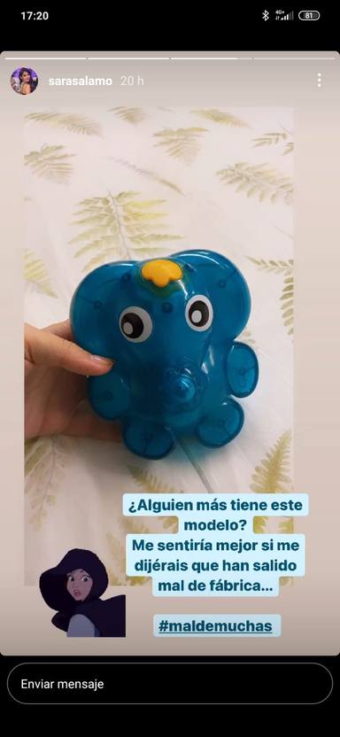 Sara Sálamo pregunta a sus seguidores por el juguete