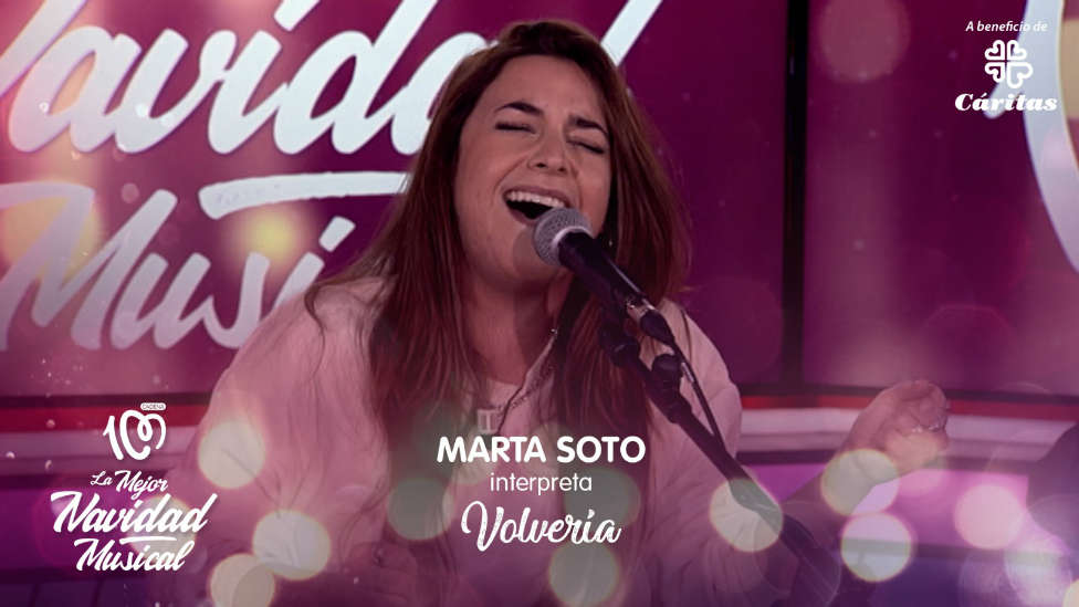 Marta Soto canta 'Volvería' como himno a un año de ''abrazos por recuperar'' en 'La Mejor Navidad Musical'