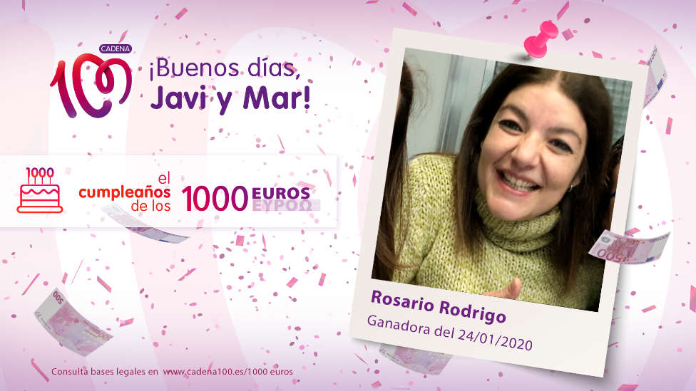 ¡Rosario Rodrigo ha ganado 1.000 euros!