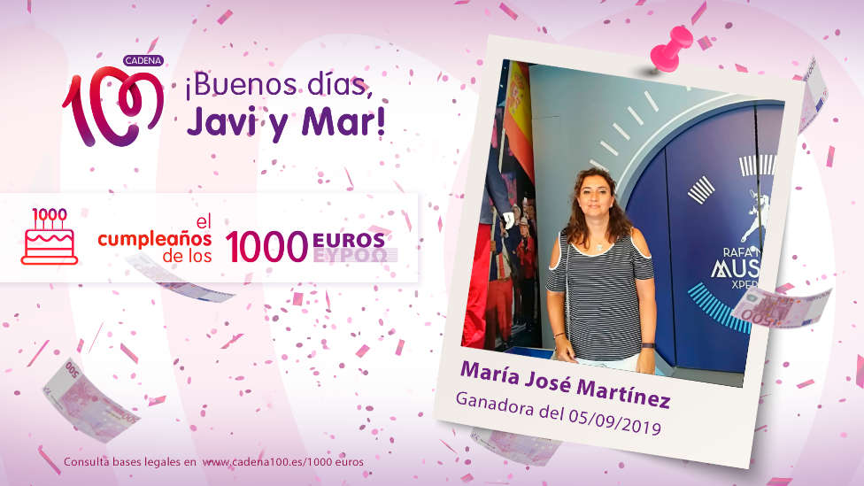 ¡María José Martínez ha ganado El cumpleaños de los 1.000 euros!