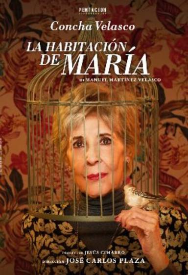 Cartel de La habitación de María, obra de teatro protagonizada por Concha Velasco