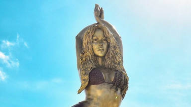 Inaugurada la enorme escultura de Shakira en Barranquilla (Colombia): "Es río y mar", dice su escultor