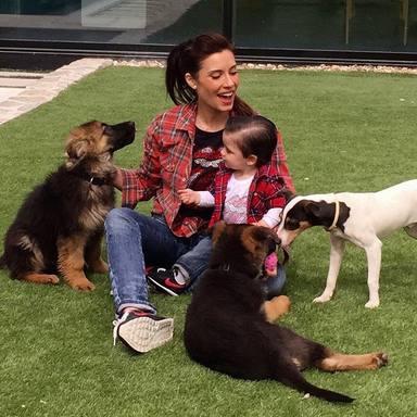 Pilar Rubio y sus perros