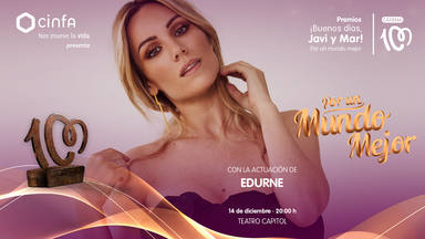 Edurne, artista confirmada para los Premios '¡Buenos días, Javi y Mar!'