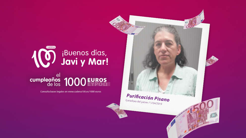 ¡Purificación Pisano es la ganadora de El cumpleaños de los 1.000 euros!