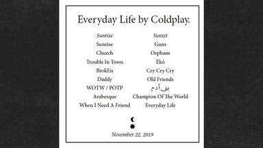 Coldplay revela en un anuncio de un periódico irlandés el contenido de su álbum "Everyday Life"
