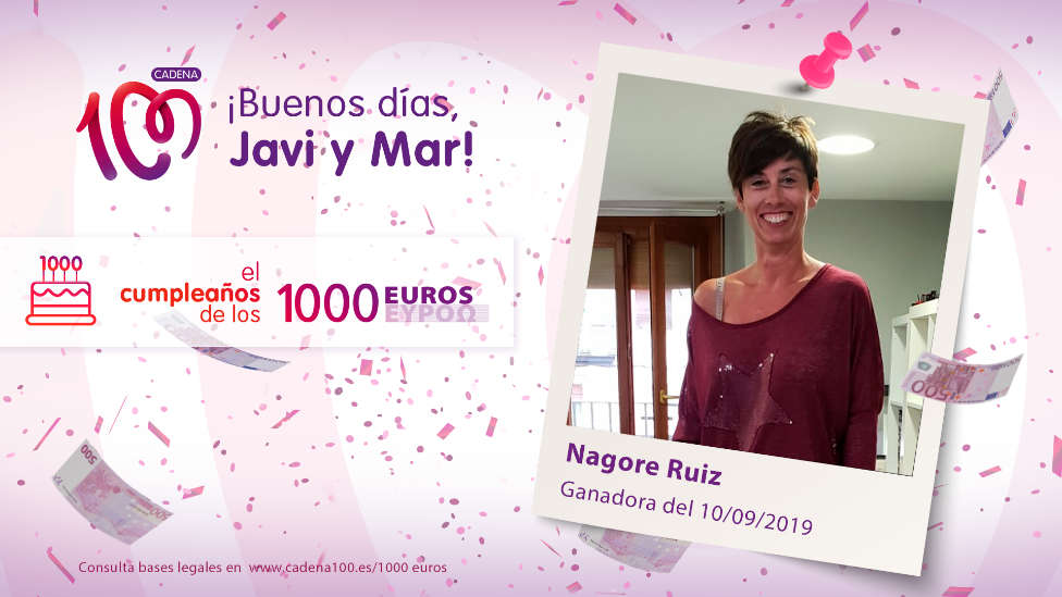 ¡Nagore Diez es la ganadora de El Cumpleaños de los 1.000 euros!