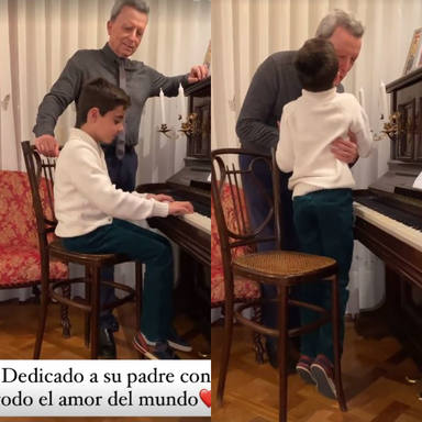 Sorpresa hijo Ortega Cano cumpleaños feliz piano