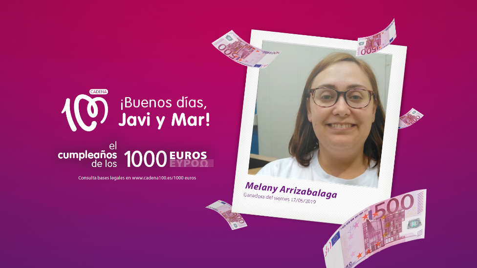 ¡Melany Arrizabalaga ha ganado 1.000 euros!