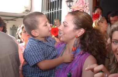 David Flores junto a su madre Rocío Carrasco