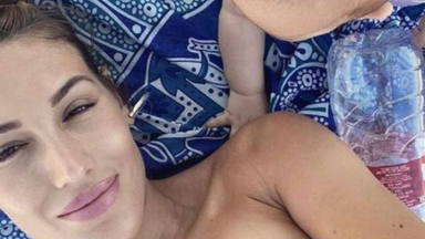 Tierna fotografía Almudena Navalón con su hijo de 9 meses