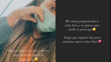 Alexia Rivas desvela por qué ha ido al hospital de urgencias: 'Me he  asustado