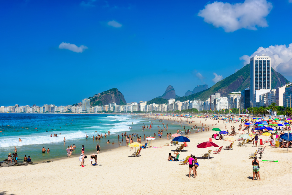 La playa de Copacabana: “No está mal, pero la gente está demasiado...”