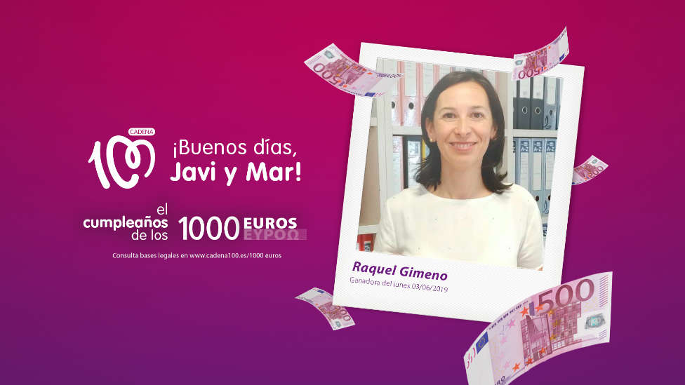 ¡Raquel Gimeno es la ganadora de El cumpleaños de los 1.000 euros!