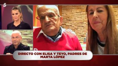 Los padres de Marta López, por primera vez juntos en televisión, hablan sobre Alfonso Merlos