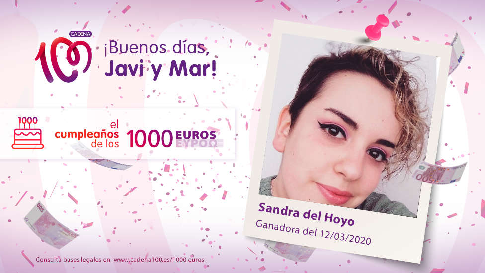 ¡Sandra del Hoyo es la ganadora de 1.000 euros!