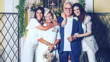 Laura Pausini bodas de oro de sus padres