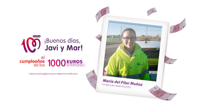 ¡María del Pilar Muñoz ha ganado 1.000 euros!