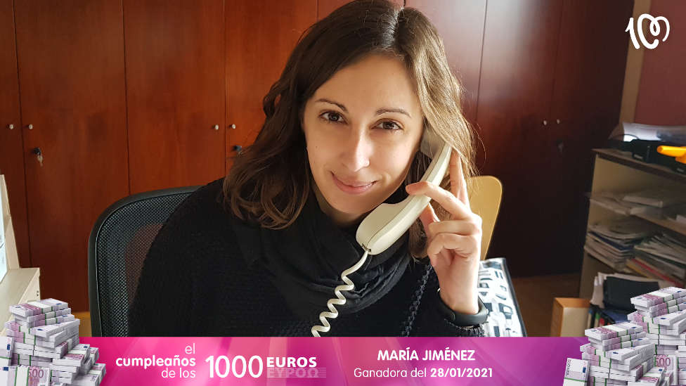 ¡María ha ganado 1.000 euros!