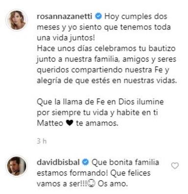 Comentario David a Rosanna