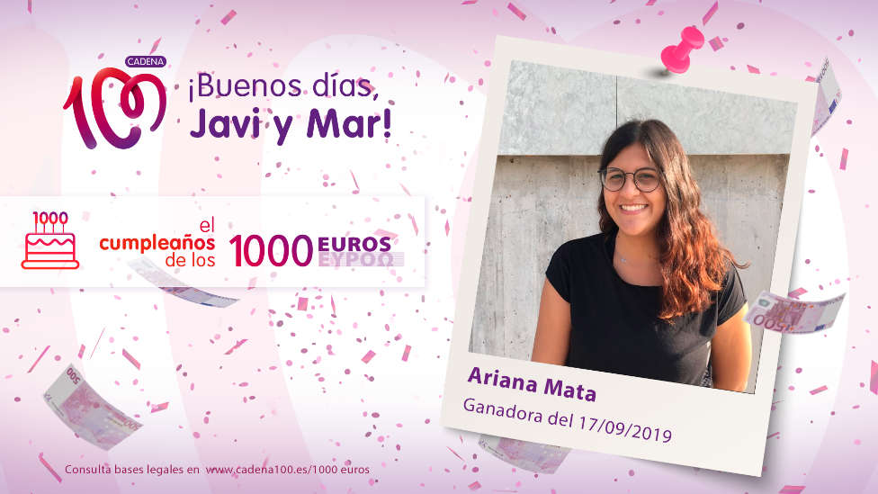 ¡Ariana Mata ha ganado 1.000 euros!