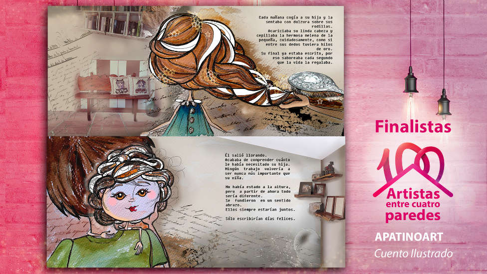 Ana 'Apatinoart' se presenta como la 'Artista entre cuatro paredes' con un cuento ilustrado infantil