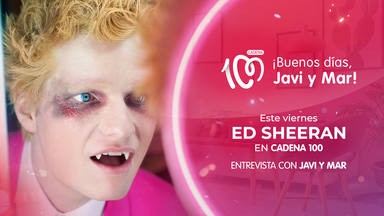 Ed Sheeran será entrevistado este viernes, 25 de junio, por Javi Nieves y Mar Amate en CADENA 100