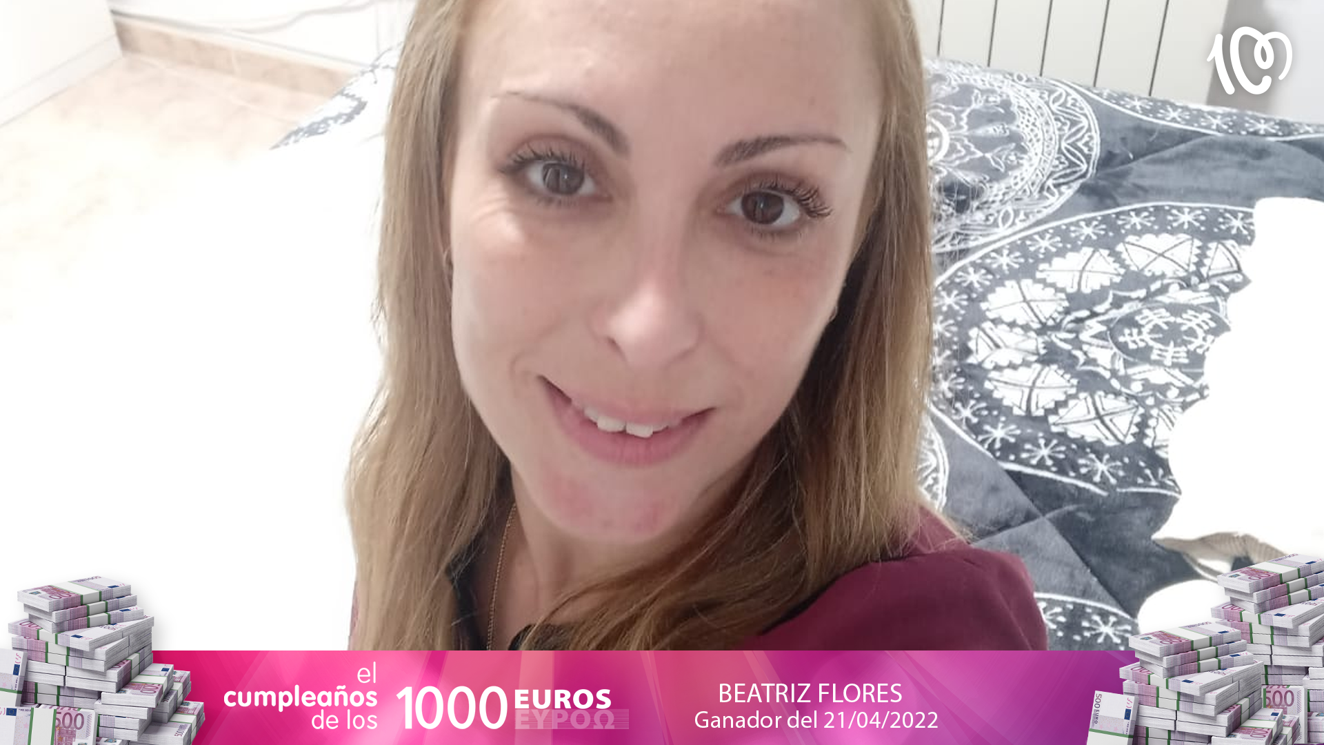 Beatriz ha ganado 1.000 euros en CADENA 100: "Tenía un presentimiento, ¡hoy era mi día!"