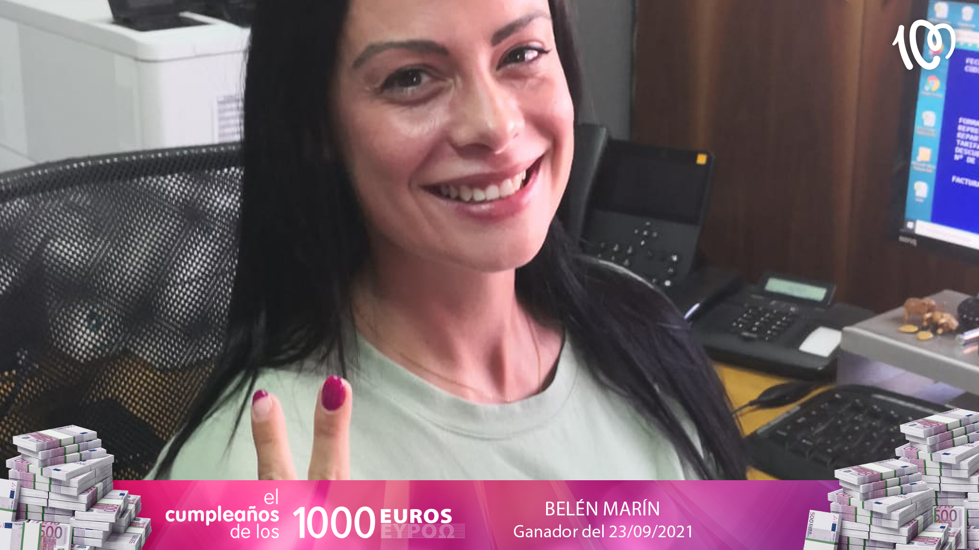 Belén, ganadora de 1.000 euros: "El 23 tiene un significado muy importante para mí"