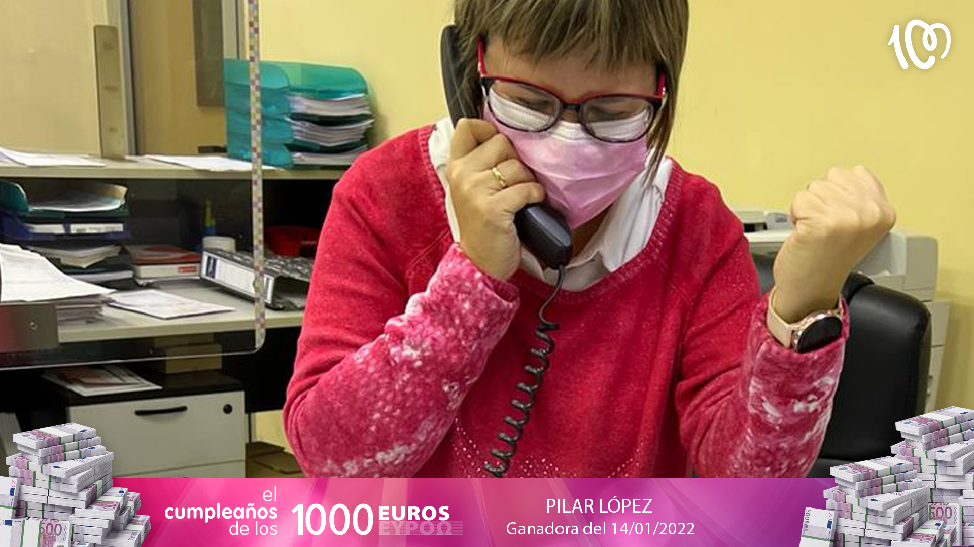Pilar estrena el viernes con 2.000 euros gracias a CADENA 100: "¡Es un subidón!"