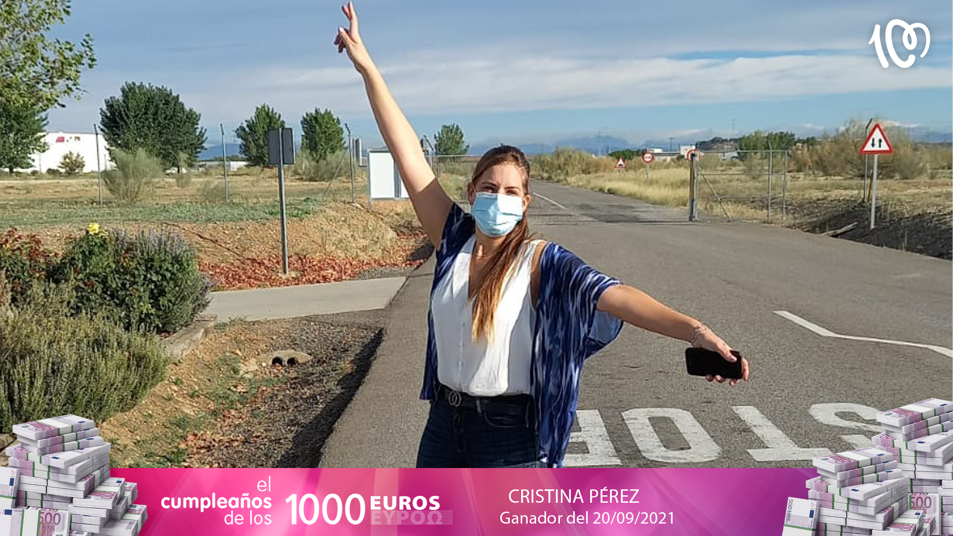 Cristina, ganadora de 1.000 euros: "Me he puesto a dar brincos de alegría"