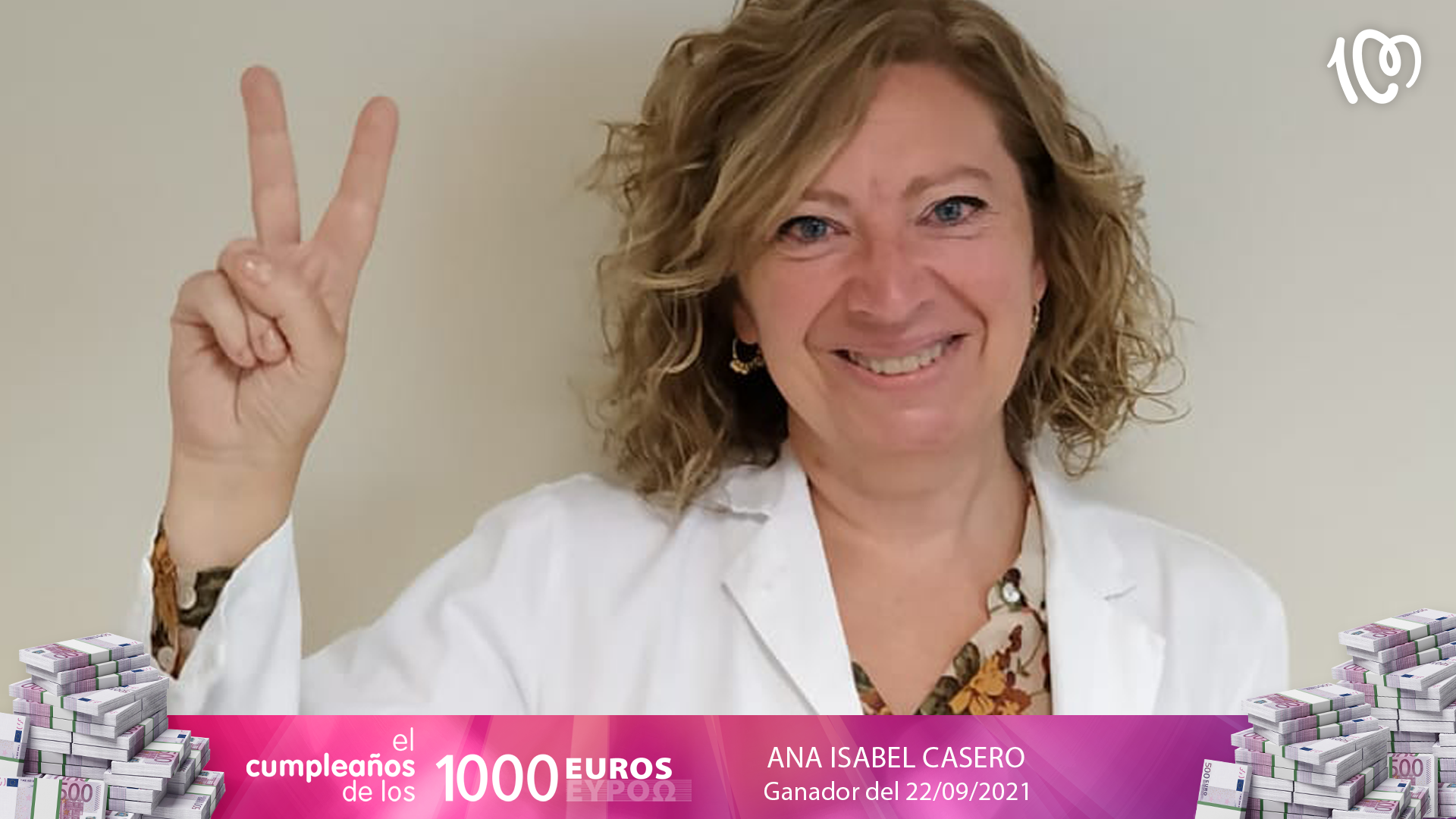 Ana Isabel ha ganado 1.000 euros: "Son muchos años escuchando"