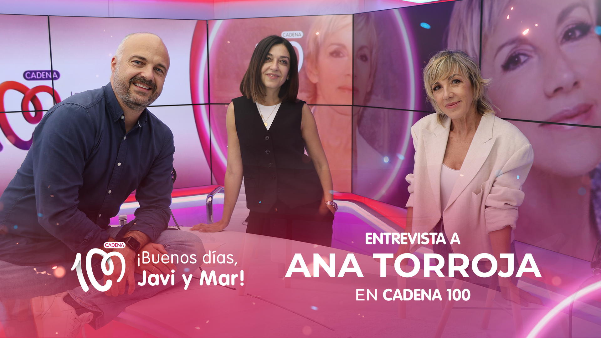 Ana Torroja, en Cadena 100 para presentar 'Hora y cuarto'