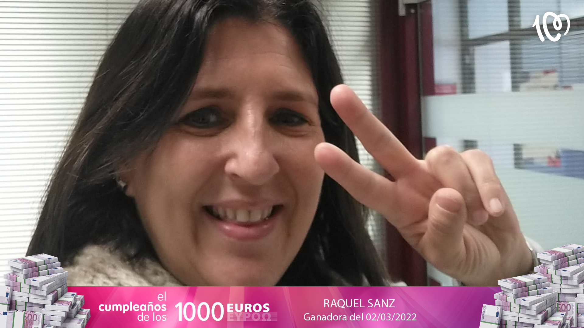 Raquel ha ganado 1.000 euros: "Pensaba que nunca salía mi fecha... ¡y me ha tocado!"